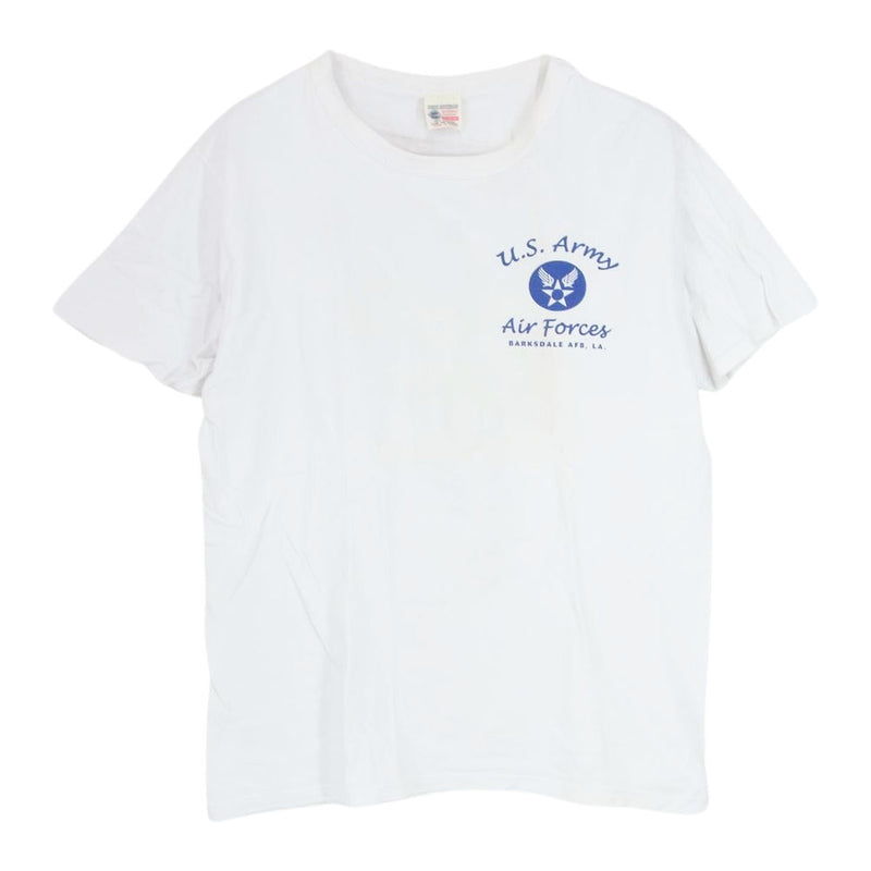 Buzz Rickson's バズリクソンズ USAF BARKSDALE AFB LA プリント Tシャツ ホワイト系 M【中古】