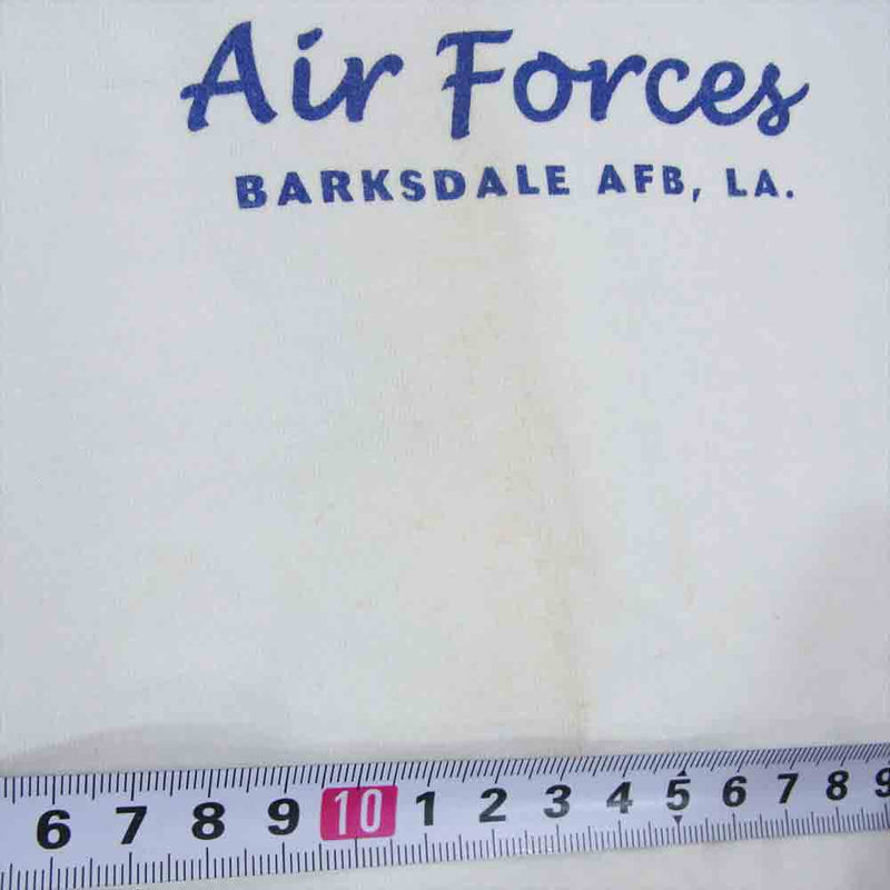 Buzz Rickson's バズリクソンズ USAF BARKSDALE AFB LA プリント Tシャツ ホワイト系 M【中古】