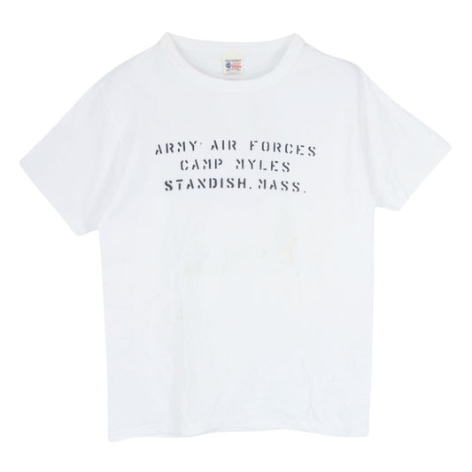 Buzz Rickson's バズリクソンズ USAF I must be going to waist ステンシルプリント Tシャツ ホワイト系 M【中古】