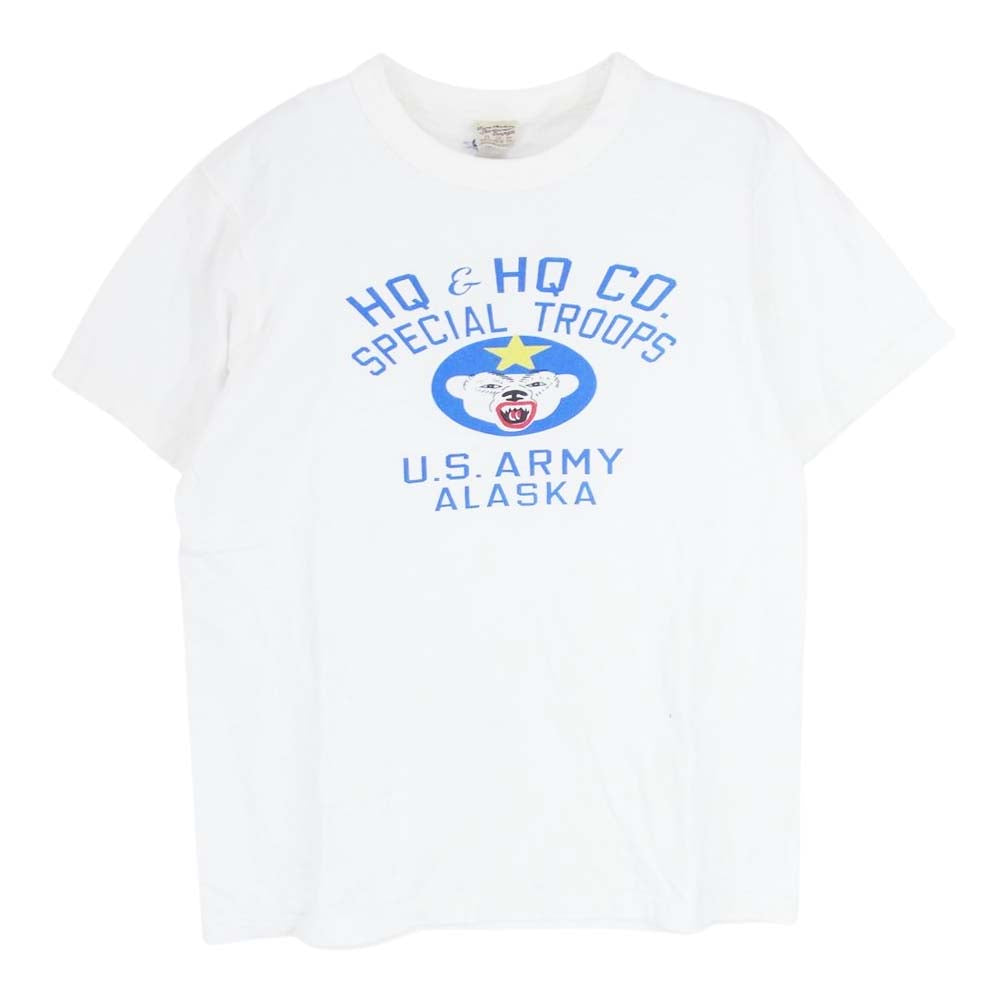 Buzz Rickson's バズリクソンズ HQ＆HQ CO プリント 半袖 Tシャツ ホワイト系 M【中古】