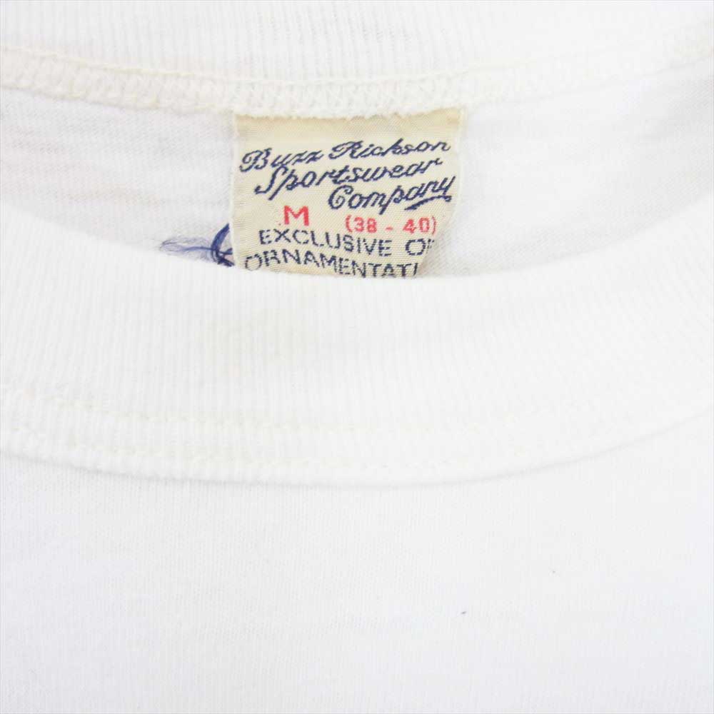 Buzz Rickson's バズリクソンズ HQ＆HQ CO プリント 半袖 Tシャツ ホワイト系 M【中古】