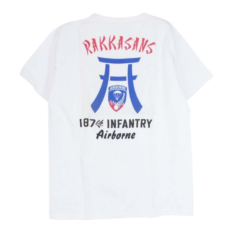 Buzz Rickson's バズリクソンズ BR76680 US ARMY 187th INFANTRY AIRBORNE Tシャツ ホワイト系 M【中古】