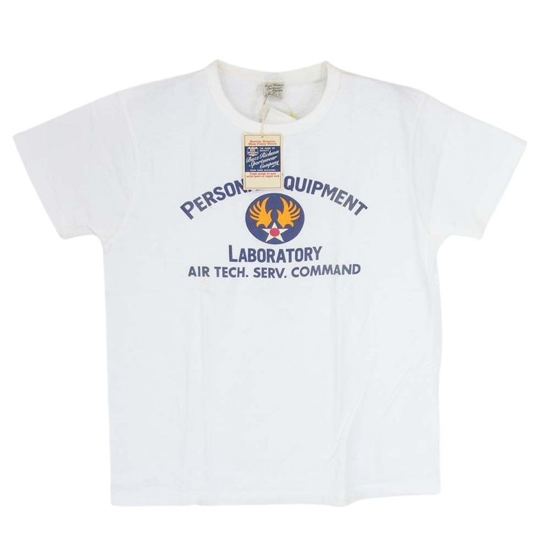 Buzz Rickson's バズリクソンズ BR76560 USAF PERSONAL EQUIPMENT LABORATORY プリント Tシャツ ホワイト系 M【中古】