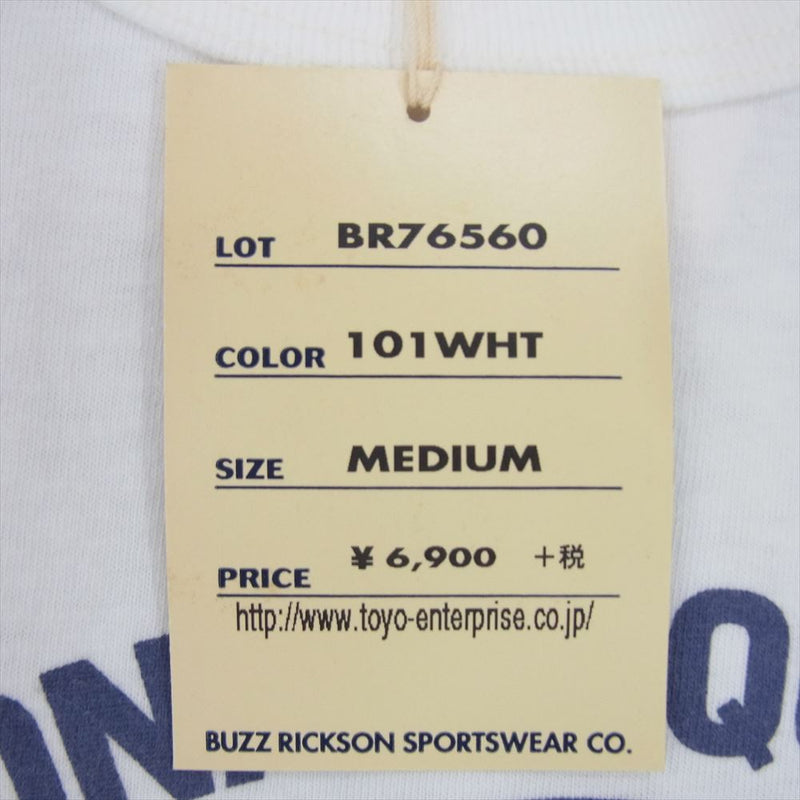 Buzz Rickson's バズリクソンズ BR76560 USAF PERSONAL EQUIPMENT LABORATORY プリント Tシャツ ホワイト系 M【中古】
