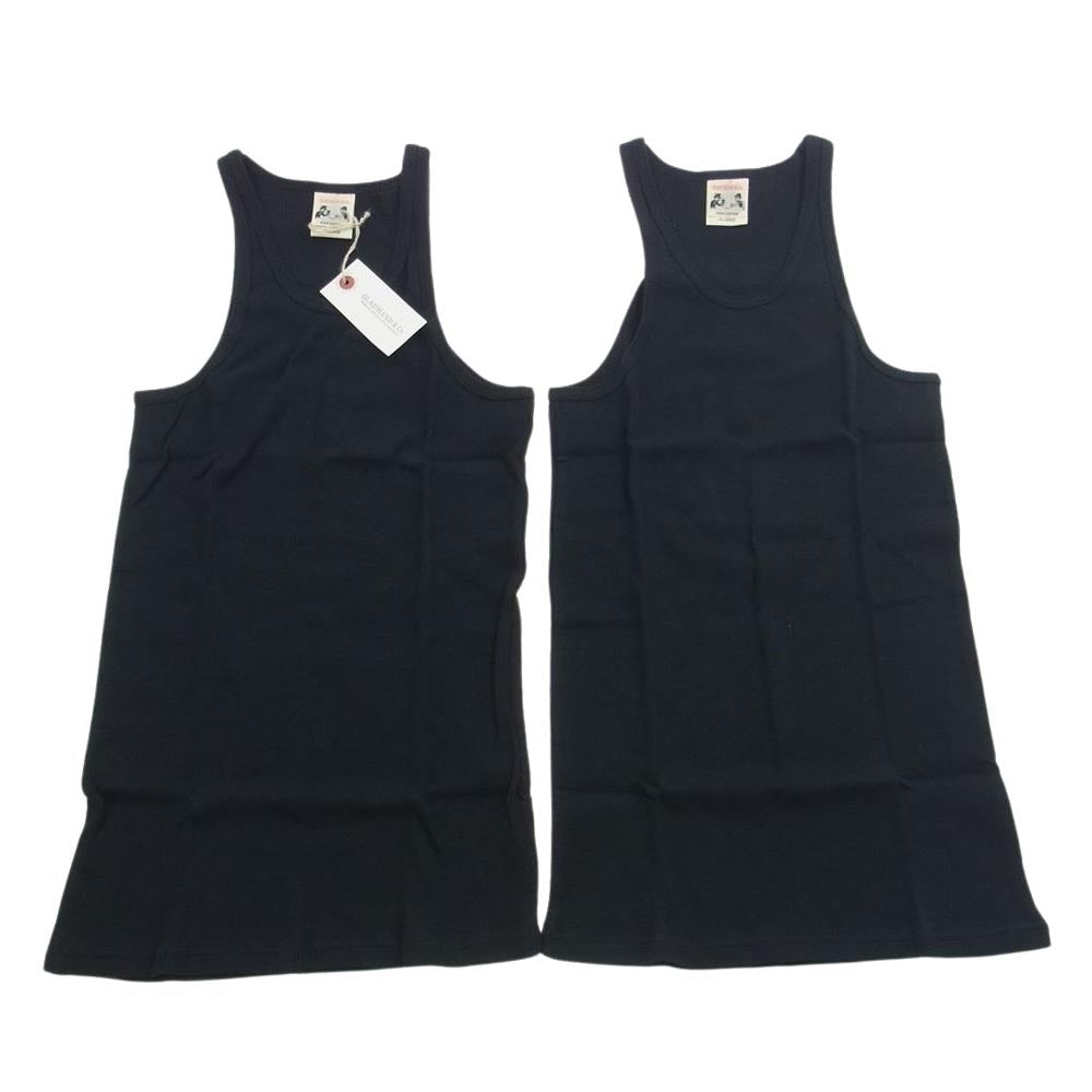 GLADHAND & Co. グラッドハンド GLAD HAND-05 STANDARD TANK TOP タンクトップ パックタンク 2枚組 ブラック系 XL【新古品】【未使用】【中古】