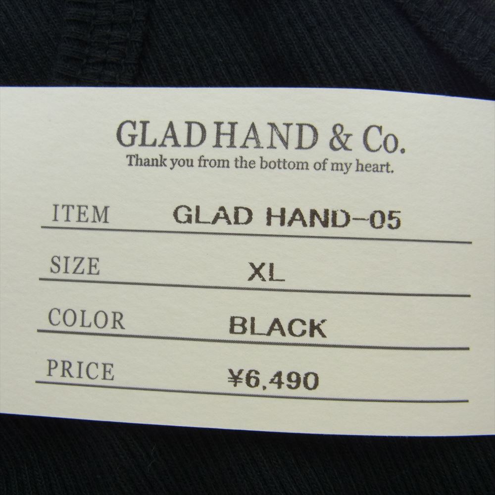 GLADHAND & Co. グラッドハンド GLAD HAND-05 STANDARD TANK TOP タンクトップ パックタンク 2枚組 ブラック系 XL【新古品】【未使用】【中古】