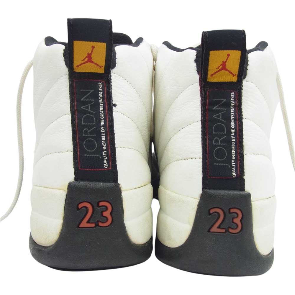 NIKE ナイキ 130690-101 Air Jordan 12 OG Taxi 1997 ヴィンテージ エアジョーダン12 OG タクシー ハイカット ビンテージ スニーカー ホワイト系 ブラック系 27.5cm【中古】