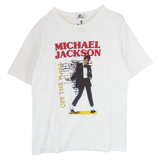 HYSTERIC GLAMOUR ヒステリックグラマー 02182CT01 MICHAEL JACKSON OFF THE WALL Tee MJ マイケル ジャクソン フォト プリント 半袖 Tシャツ ホワイト系 L【中古】