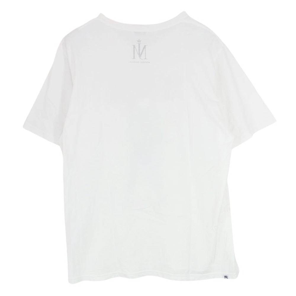 HYSTERIC GLAMOUR ヒステリックグラマー 02182CT01 MICHAEL JACKSON OFF THE WALL Tee MJ マイケル ジャクソン フォト プリント 半袖 Tシャツ ホワイト系 L【中古】