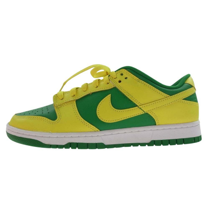 NIKE ナイキ DV0833-300 Dunk Low Reverse Brazil ダンク ロー スニーカー イエロー系 グリーン系 27.5cm【極上美品】【中古】