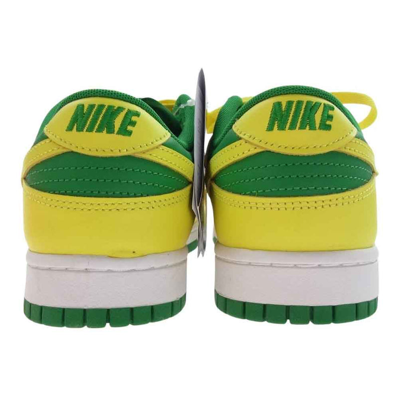 NIKE ナイキ DV0833-300 Dunk Low Reverse Brazil ダンク ロー スニーカー イエロー系 グリーン系 27.5cm【極上美品】【中古】