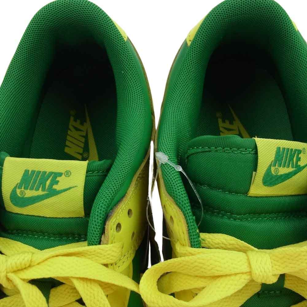 NIKE ナイキ DV0833-300 Dunk Low Reverse Brazil ダンク ロー スニーカー イエロー系 グリーン系 27.5cm【極上美品】【中古】