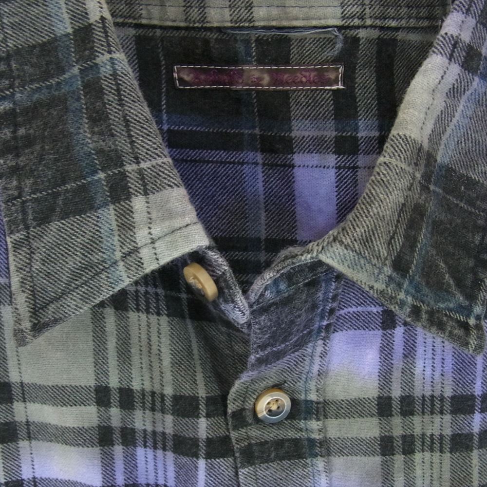 Needles ニードルス KP272 Rebuild by Needles Flannel Shirt 7Cut