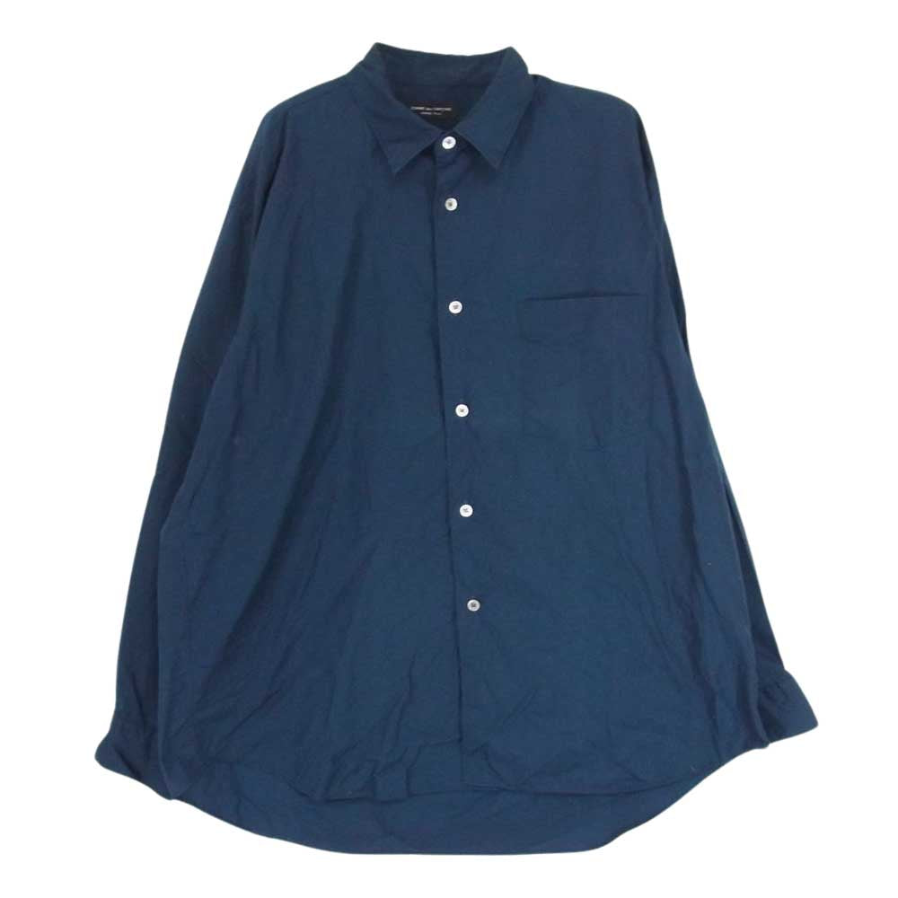 COMME des GARCONS HOMME PLUS コムデギャルソンオムプリュス  AD1990 PB-050430 ヴィンテージプリュス 80~90s アーカイブ レギュラー カラー 長袖 シャツ ネイビー系 サイズ表記無【中古】