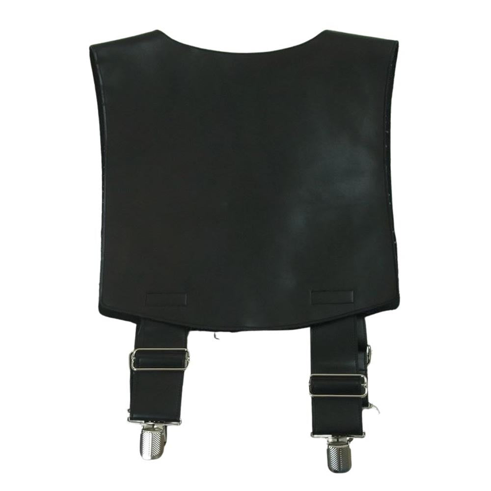 BLACK COMME des GARCONS ブラックコムデギャルソン 19SS 1C-V006 フェイク レザー サスペンダー ベスト ジレ AD2018 ブラック系 L【中古】