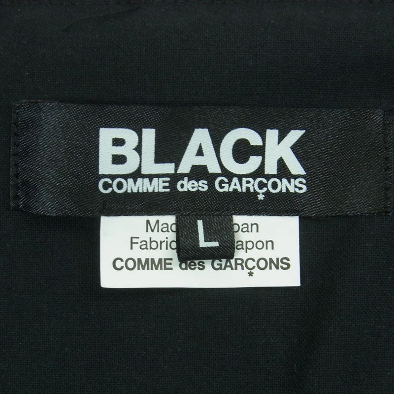 BLACK COMME des GARCONS ブラックコムデギャルソン 19SS 1C-V006 フェイク レザー サスペンダー ベスト ジレ AD2018 ブラック系 L【中古】