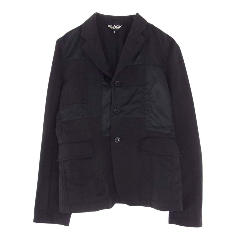 BLACK COMME des GARCONS ブラックコムデギャルソン 12AW 1J-J034 パッチワーク テーラード ジャケット AD2012 ブラック系 S【中古】