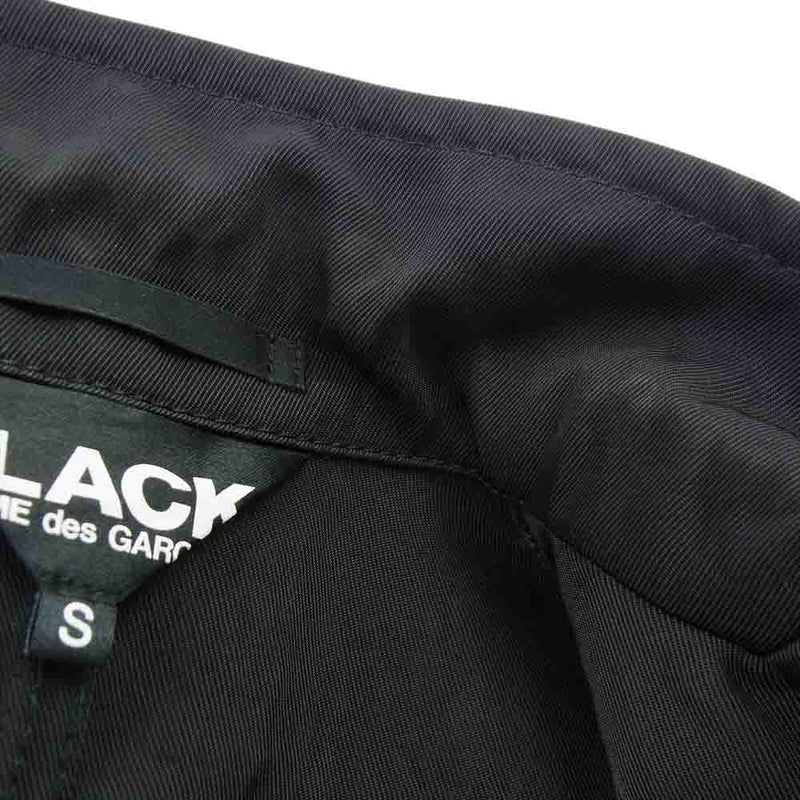 BLACK COMME des GARCONS ブラックコムデギャルソン 12AW 1J-J034 パッチワーク テーラード ジャケット AD2012 ブラック系 S【中古】