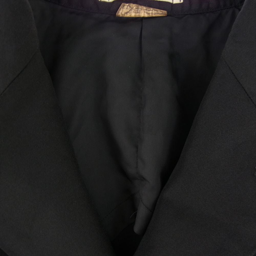 COMME des GARCONS HOMME PLUS コムデギャルソンオムプリュス 20AW PF-J062 エステル製品加工 燕尾 袖レイヤード  テーラード ジャケット コート ブラック系 XS【中古】