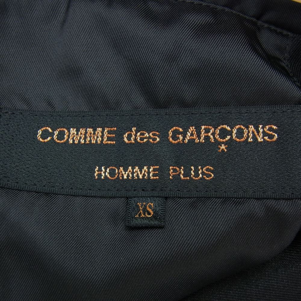 COMME des GARCONS HOMME PLUS コムデギャルソンオムプリュス 20AW PF-J062 エステル製品加工 燕尾 袖レイヤード  テーラード ジャケット コート ブラック系 XS【中古】