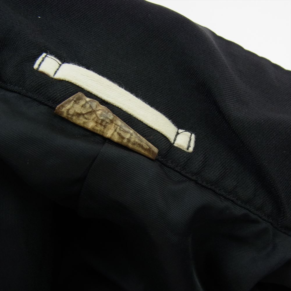 COMME des GARCONS HOMME PLUS コムデギャルソンオムプリュス 20AW PF-J062 エステル製品加工 燕尾 袖レイヤード  テーラード ジャケット コート ブラック系 XS【中古】