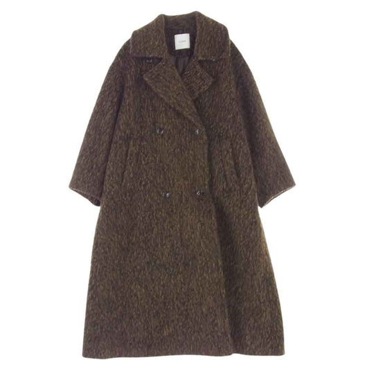 クラネ 11101-0072 MIX SHAGGY LADY COAT ミックス シャギー ロング コート イエロー系 1【中古】