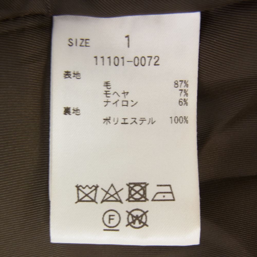 クラネ 11101-0072 MIX SHAGGY LADY COAT ミックス シャギー ロング コート イエロー系 1【中古】