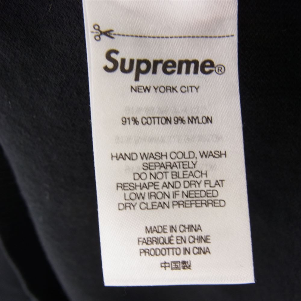 Supreme シュプリーム 22SS checkerboard zip polo チェッカーボード ハーフジップ 半袖 ニット ポロシャツ ブラック系 ホワイト系 L【中古】