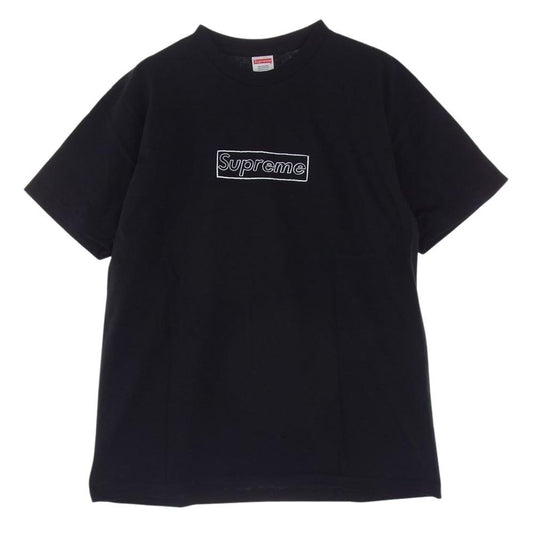 Supreme シュプリーム 21SS KAWS Chalk Box Logo Tee カウズ チョーク ボックスロゴ 半袖 Tシャツ ブラック系 M【極上美品】【中古】