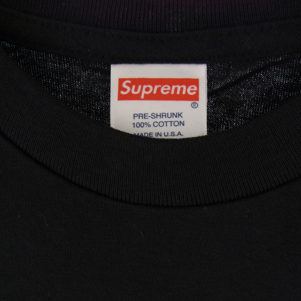 Supreme シュプリーム 21SS KAWS Chalk Box Logo Tee カウズ チョーク ボックスロゴ 半袖 Tシャツ ブラック系 M【極上美品】【中古】