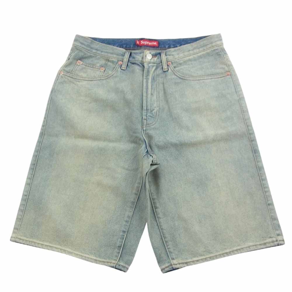 Supreme シュプリーム 23SS Baggy Denim Short バギー デニム ショーツ ハーフ パンツ インディゴブルー系 32【極上美品】【中古】