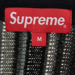 Supreme シュプリーム 21SS Stripe Sweater Vest ストライプ セーター ニット ジップ ベスト グレー系 M【極上美品】【中古】
