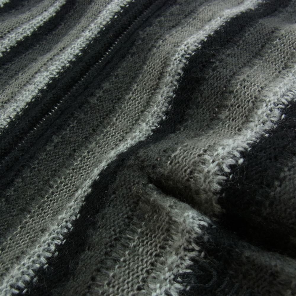 Supreme シュプリーム 21SS Stripe Sweater Vest ストライプ セーター ニット ジップ ベスト グレー系 M【極上美品】【中古】