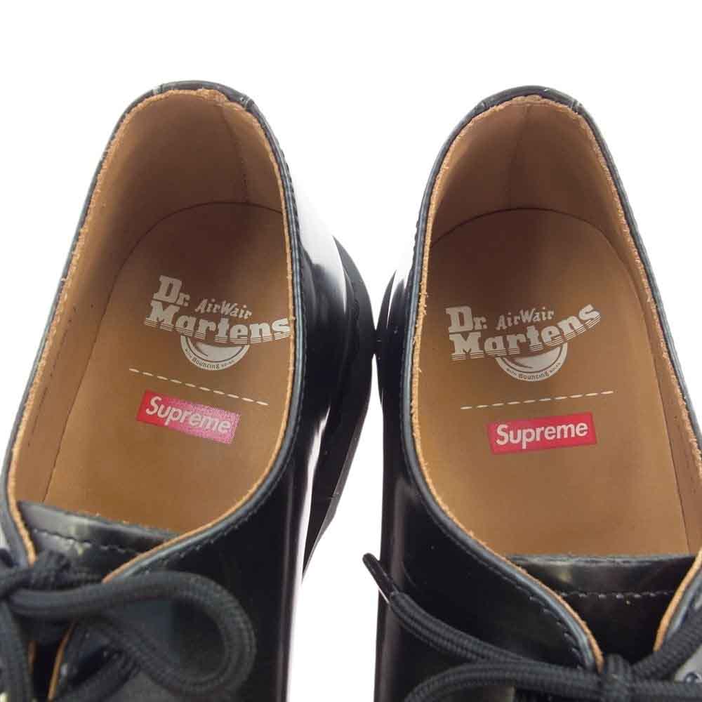 Supreme シュプリーム Dr.Martens 1461 3-Eye Shoe Black ドクターマーチン アイ レザー シューズ  ブラック系 UK9【極上美品】【中古】