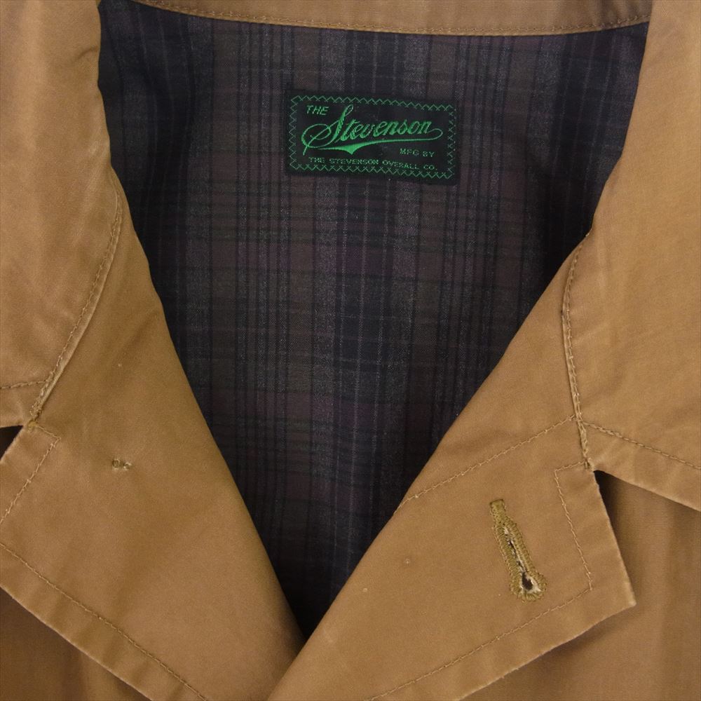 Stevenson Overall Co. スティーブンソンオーバーオール WT1-CB コットン ウォーカー トレンチ コート ライトブラウン系【中古】