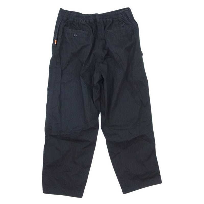 UNDEFEATED アンディフィーテッド JP20011 WORK PANT ワーク パンツ キーリング付き イージー ワイド コットン パンツ ブラック ブラック系 L【中古】