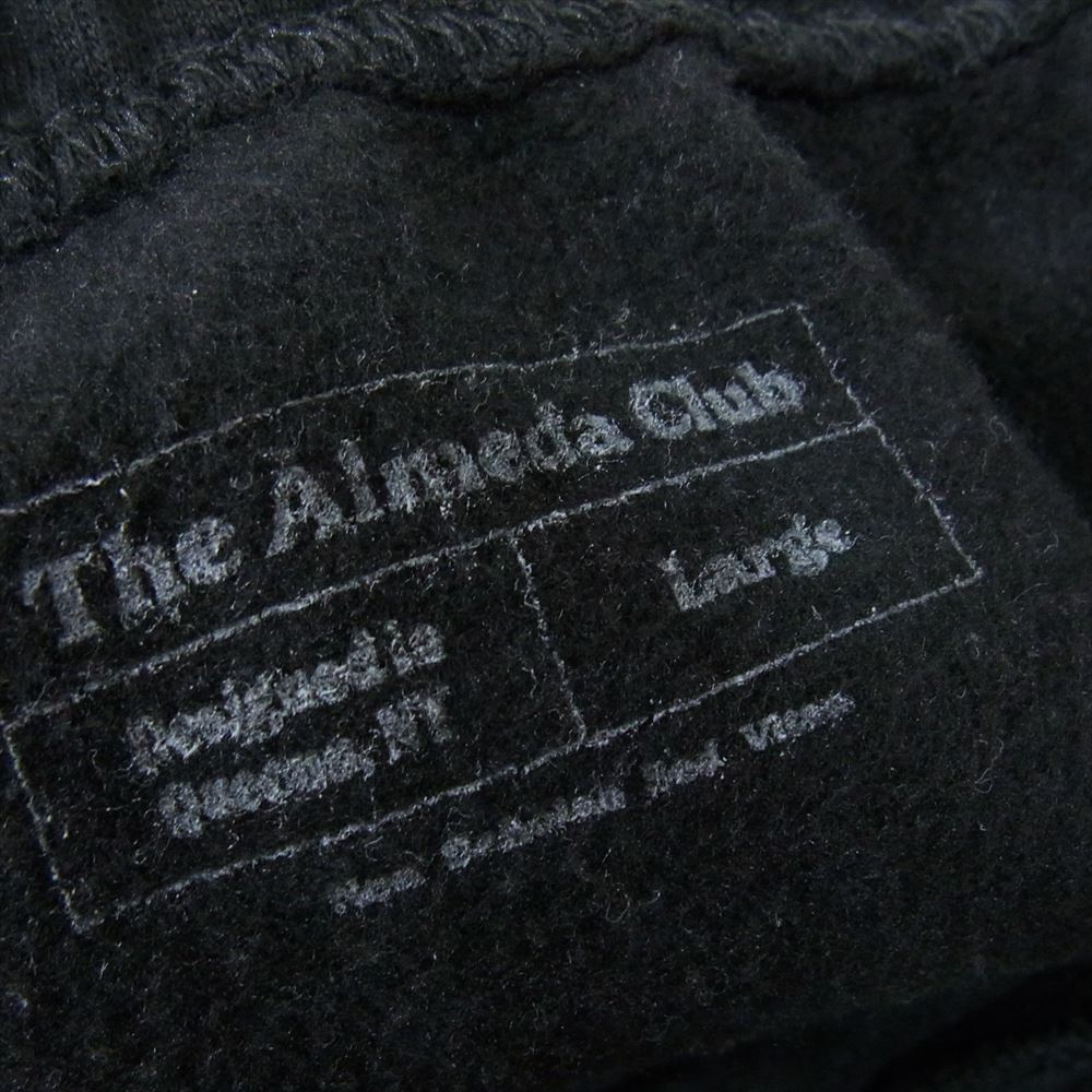 Champion チャンピオン × ALMEDA CLUB REVERSE WEAVE アルメダクラブ リバースウィーブ ロゴ プリント スウェットパンツ ブラック系 XL【中古】