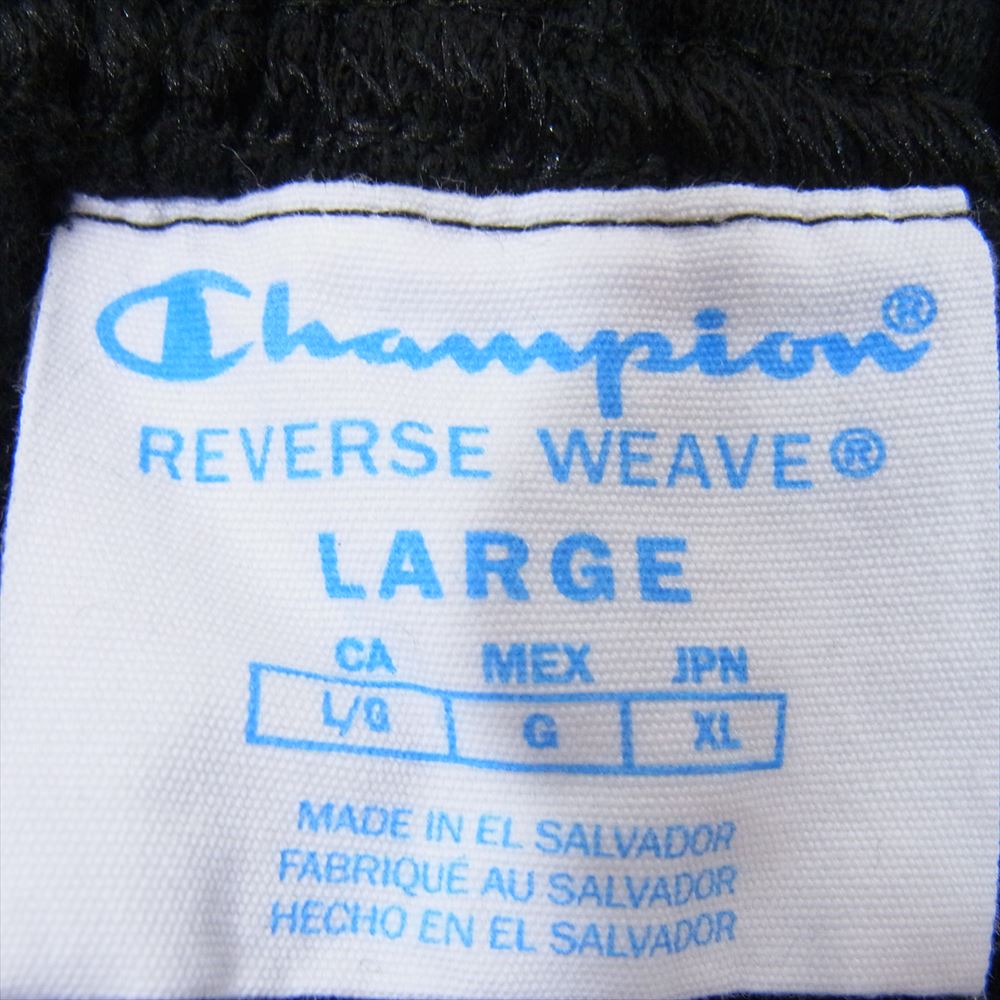 Champion チャンピオン × ALMEDA CLUB REVERSE WEAVE アルメダクラブ リバースウィーブ ロゴ プリント スウェットパンツ ブラック系 XL【中古】
