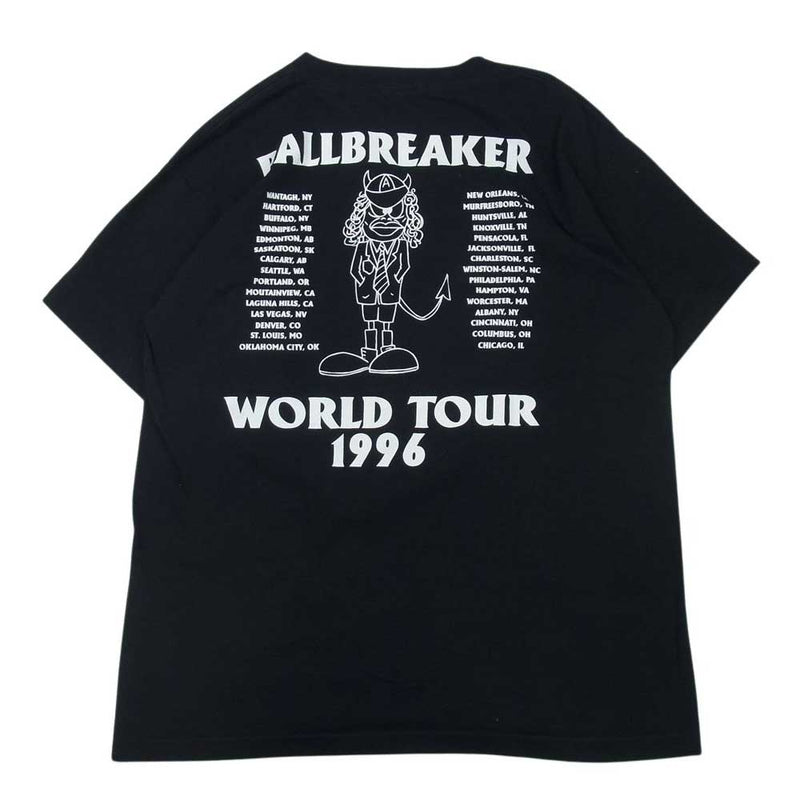 ヴィンテージ 90s AC/DC エーシーディーシー バンド バンT ロゴ プリント 半袖 Tシャツ  ブラック系 XL【中古】