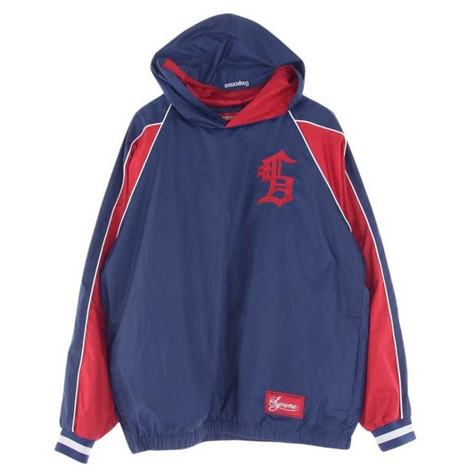 Supreme シュプリーム 23AW Hooded Warm Up Pullover Navy フーディー ウォーム アップ プルオーバー ジャケット ネイビー ネイビー系 S【美品】【中古】