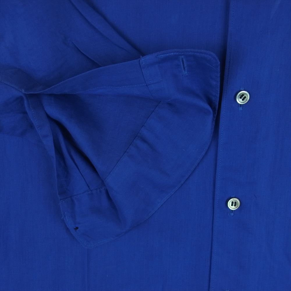 JUNYA WATANABE COMME des GARCONS ジュンヤワタナベコムデギャルソン 16SS JQ-B025 裾刺繍 シアー 長袖 シャツ ブラウス ブルー系 XS【中古】