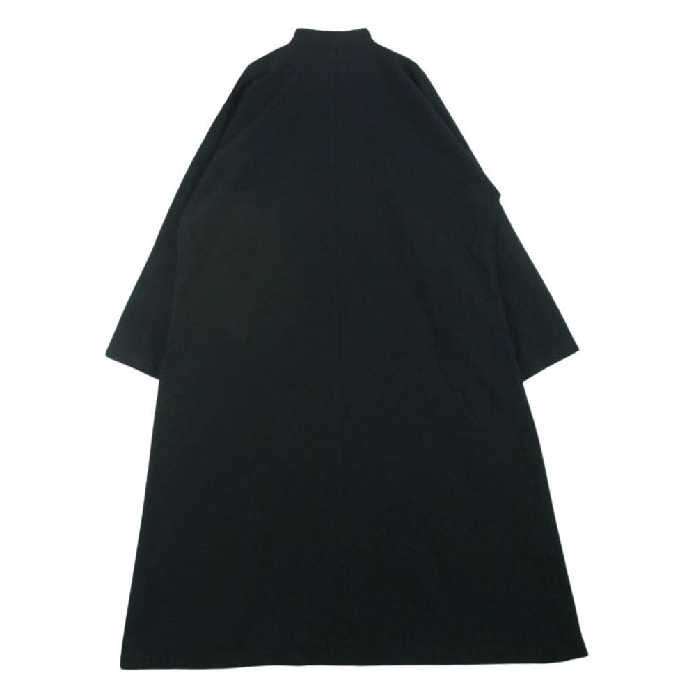 COMME des GARCONS コムデギャルソン 20SS RE-O019 コムコム エステル製品加工 チャイナ ドルマンスリーブ ワンピース ロング ドレス ブラック系 S【中古】