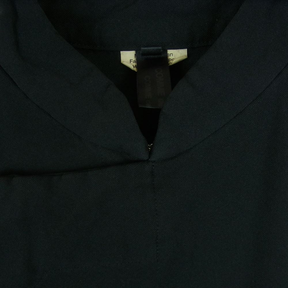 COMME des GARCONS コムデギャルソン 20SS RE-O019 コムコム エステル製品加工 チャイナ ドルマンスリーブ ワンピース ロング ドレス ブラック系 S【中古】