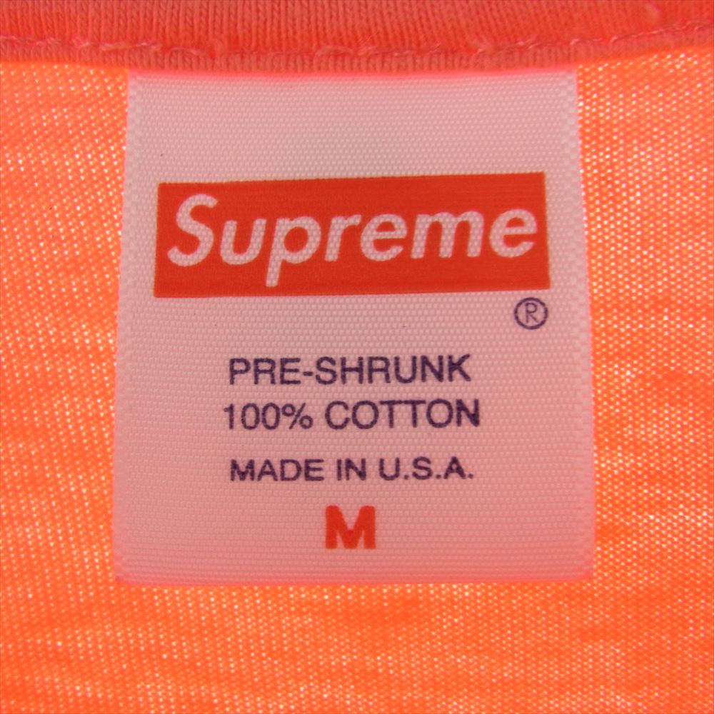 Supreme シュプリーム 22SS Manhattan Tee マンハッタン プリント 半袖 Tシャツ ブライトコーラル系 M【美品】【中古】