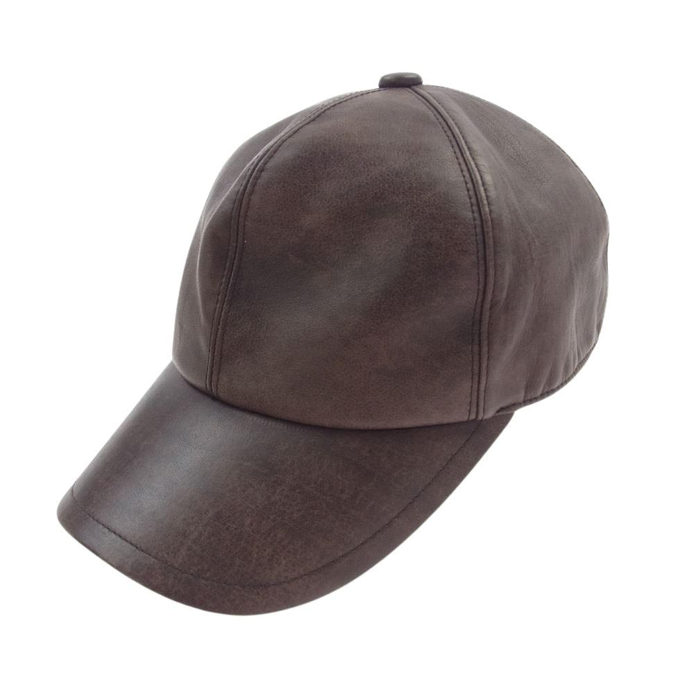 CA4LA カシラ DOU01416 カウレザー 6パネル キャップ ブラウン系【中古】
