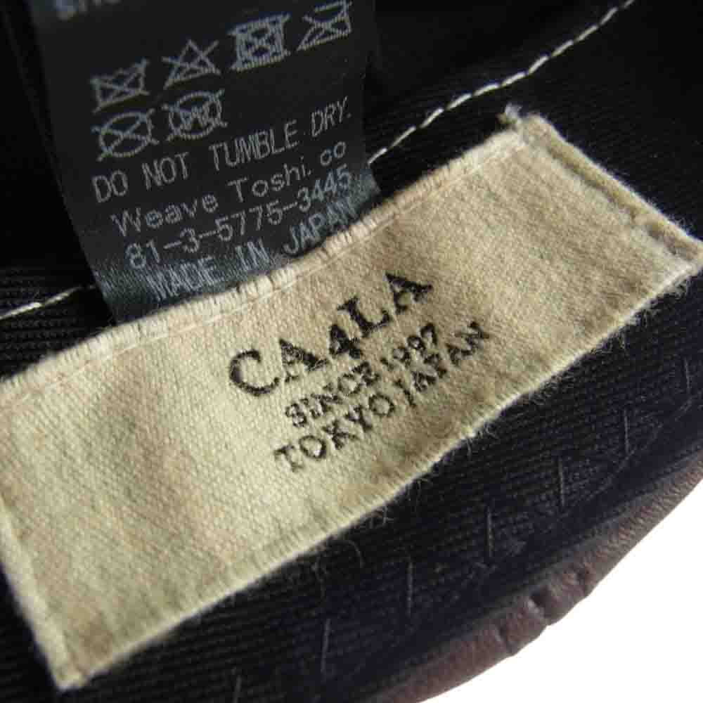 CA4LA カシラ DOU01416 カウレザー 6パネル キャップ ブラウン系【中古】