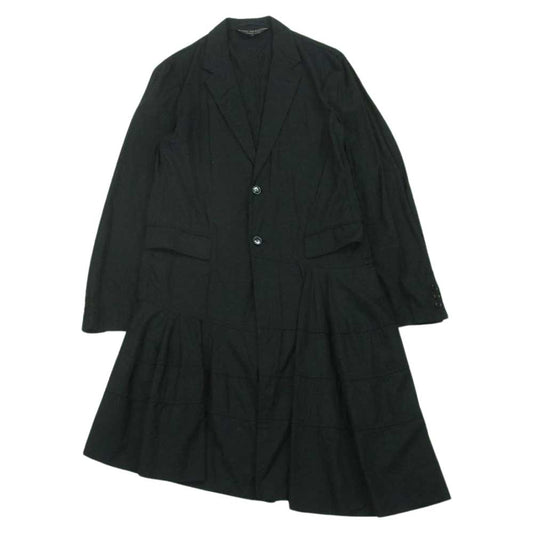 COMME des GARCONS HOMME PLUS コムデギャルソンオムプリュス 20SS PE-J076 Orlando期 オルランド期 ドッキング スカート ロング ジャケット コート ブラック系 L【中古】