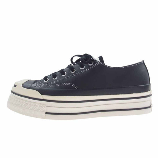 ダブレット 1SD963 × Converse Jack Purcell All Star 別注 ジャックパーセル オールスター 厚底 スニーカー ブラック系 25.5cm【極上美品】【中古】