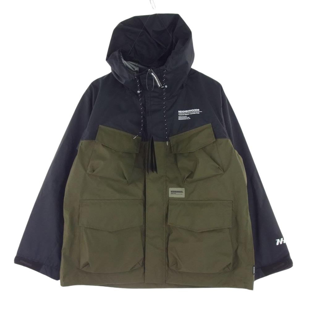 NEIGHBORHOOD ネイバーフッド 24SS 241TSNH-JKM09 MOUNTAIN PARKA マウンテン パーカ ブラック系 カーキ系 S【極上美品】【中古】