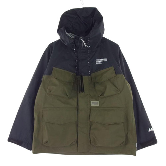 NEIGHBORHOOD ネイバーフッド 24SS 241TSNH-JKM09 MOUNTAIN PARKA マウンテン パーカ ブラック系 カーキ系 S【極上美品】【中古】